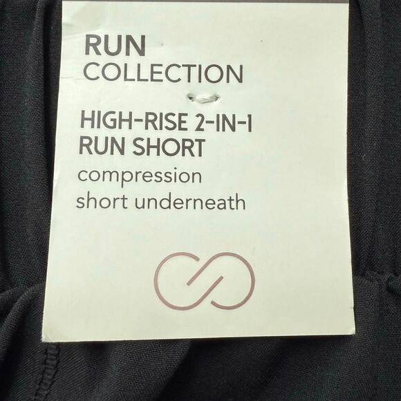 Calla Run Collection High-Rise 2 in 1 Run Short Women's XS Black - Picture 4 of 6